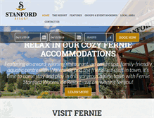 Tablet Screenshot of ferniestanfordresort.com